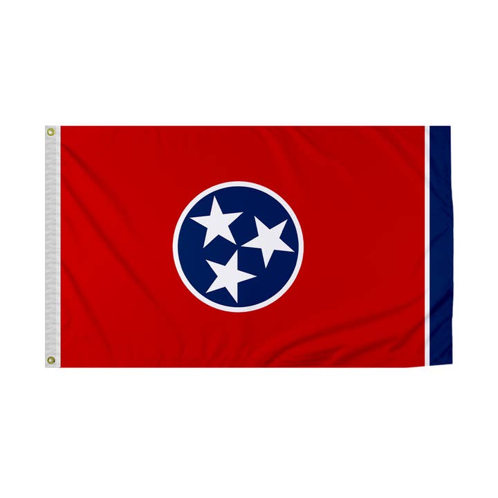 AGAS Tennessee State Flag 6x10 ft - Printed 200D Nylon for wholesale by AGAS MFG INC