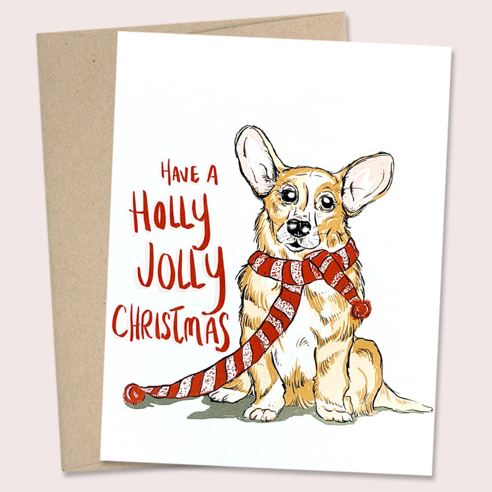 Reyn Paper Co - Wholesale Christmas Card - Corgi Christmas Card0