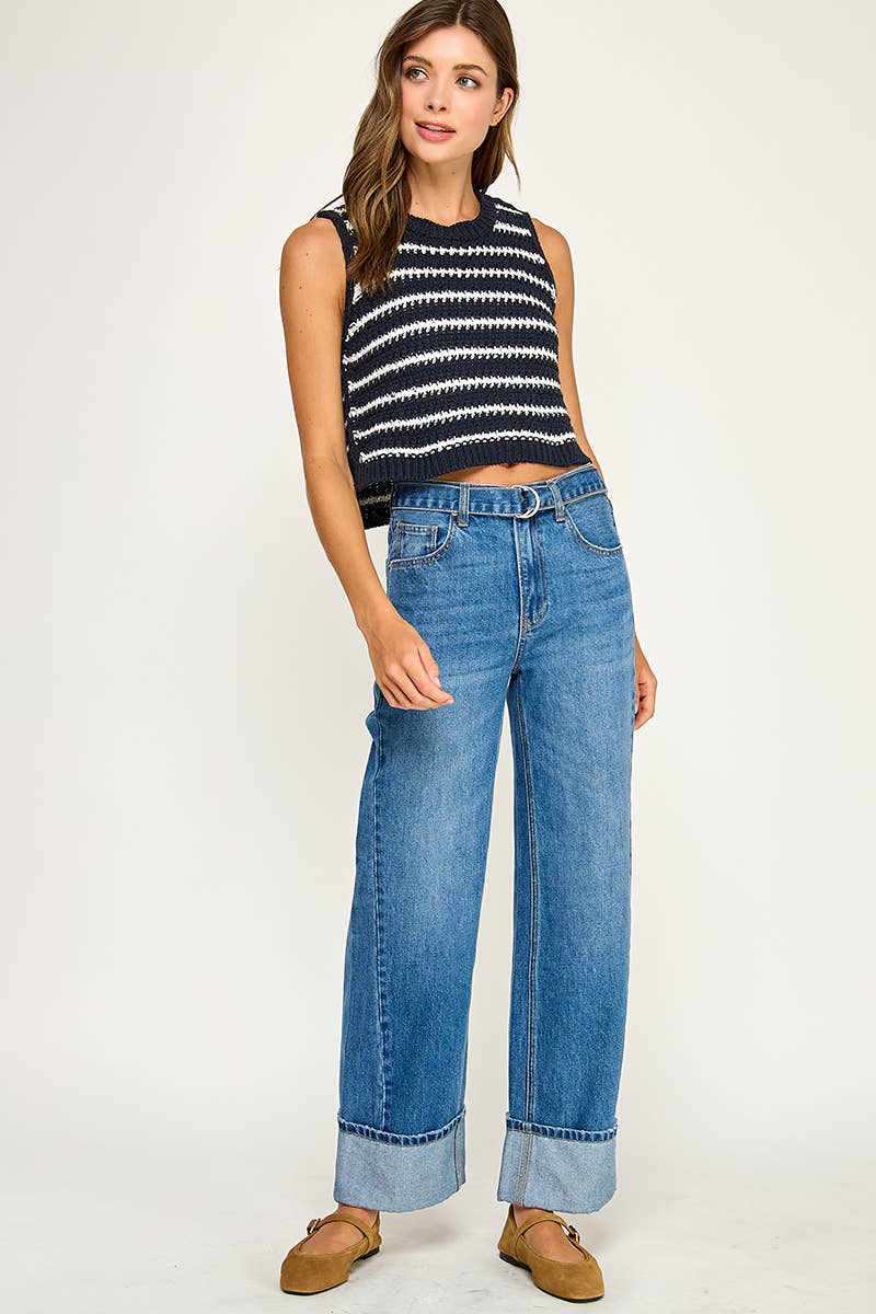 Miss Love - Wholesale Knit Top - Women's - STRIPED KNIT TOP18