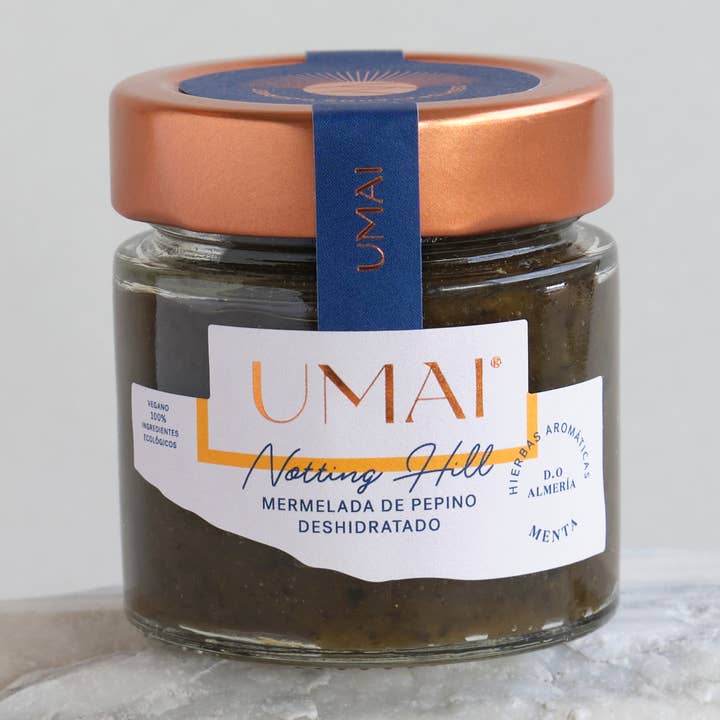 Dehydrated cucumber jam/sweet sauce with mint for wholesale by UMAI gourmet 5°Sabor