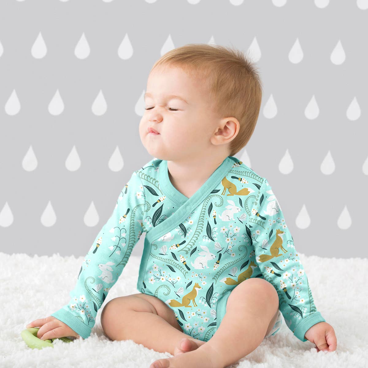 babysoy Inc - Wholesale Bodysuit (Non-Footed) - Baby - Organic Pattern Long Sleeve Kimono Bodysuit/Onesie17