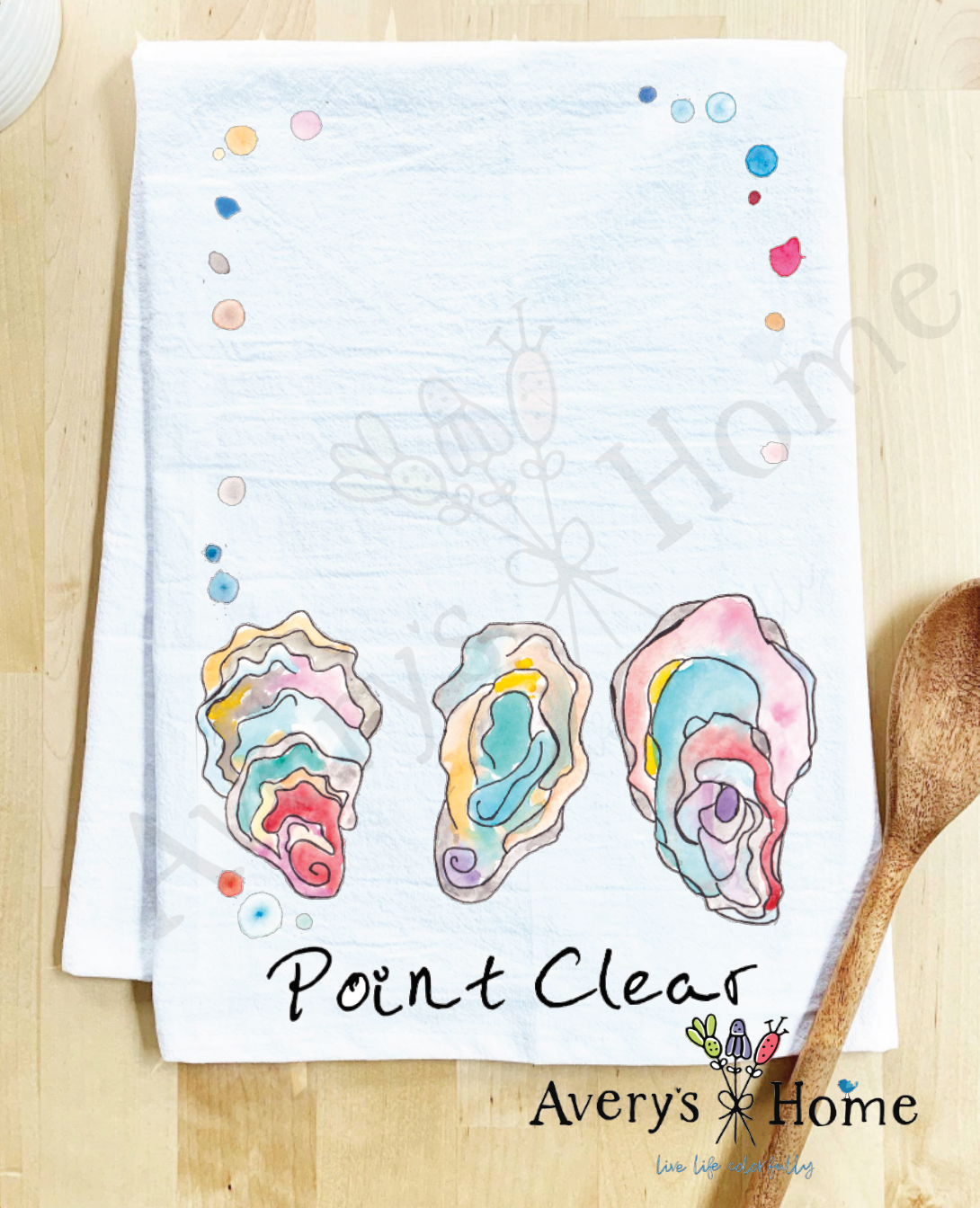 Avery's Home - Vente Torchons - Torchon Personnalisable Souvenir Océan Coquilles d'Huître36