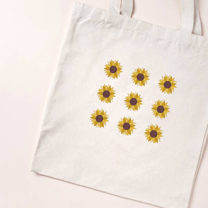 Sunflower9 paint-by-number tote kit for wholesale by Green Stitches