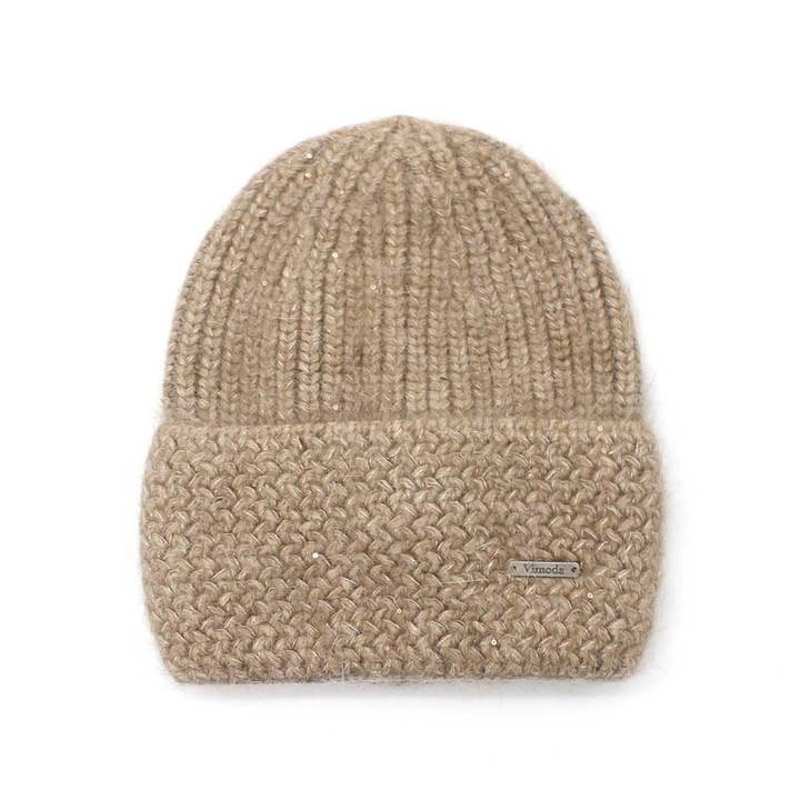 Vimoda – wholesale Mössa - Dam – Vimoda stickad mössa med fina paljetter2