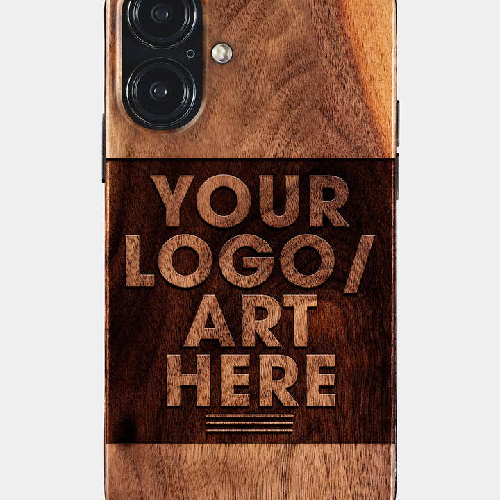 Custodia personalizzata per iPhone 17 - Cover per iPhone 17 in legno intagliato con MagSafe per la vendita all'ingrosso da parte di Engraved In Nature
