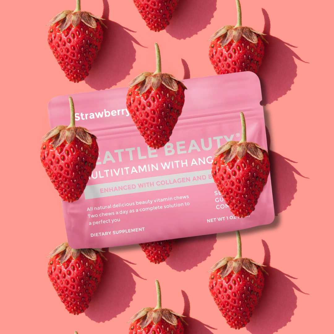 Seattle Gummy Company - Wholesale Voedingssupplement/vitamine - Beauty Gummy Multivitamine met Angelica | 12-pack, aardbei6