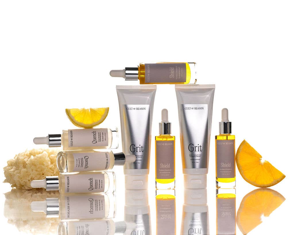 Cult of Reason Skincare - Wholesale Facial Care Set/Kit - The Trio (Grit, Quench, and Shield)3