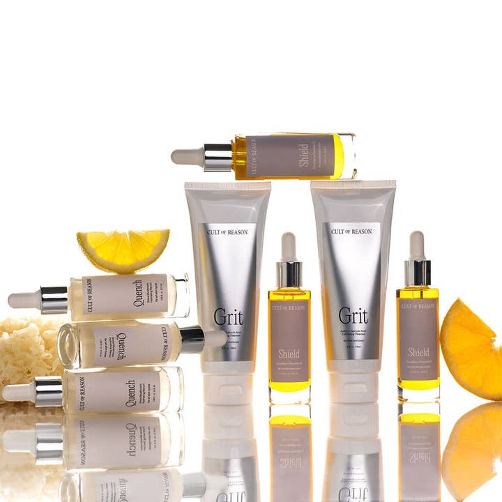 Cult of Reason Skincare - Wholesale Facial Care Set/Kit - The Trio (Grit, Quench, and Shield)3