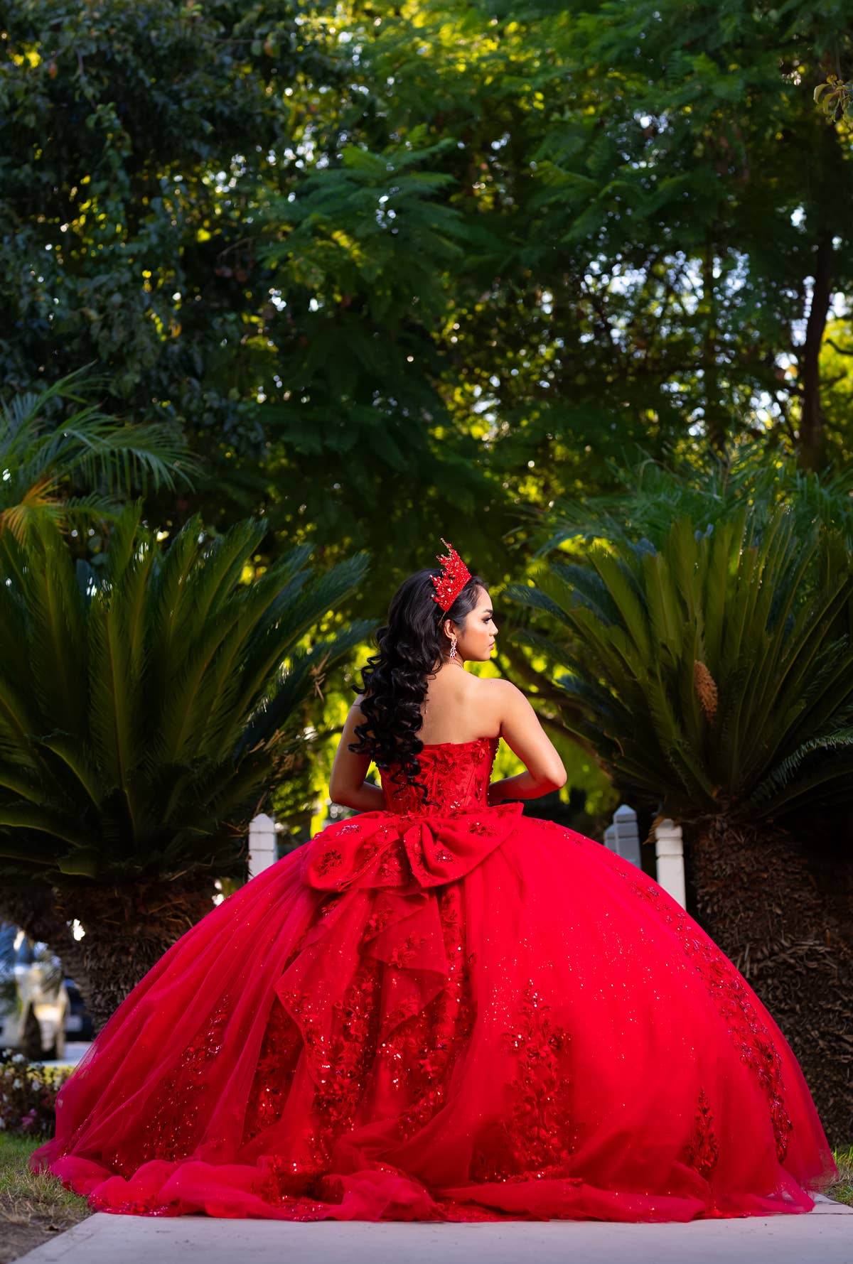 Red Sweetheart neckline quinceanera dress CHF3129 for wholesale on Faire7