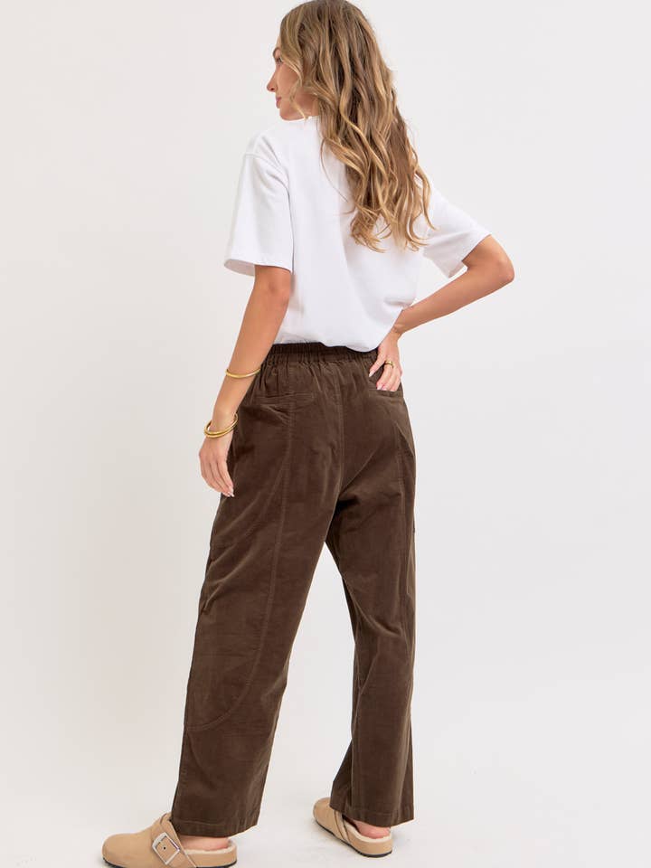 Sweet Lovely by Jen - Wholesale Pants - Women's - EASY CASUAL EVERYDAY PULL-ON RELAXED CORDUROY PANTS 19