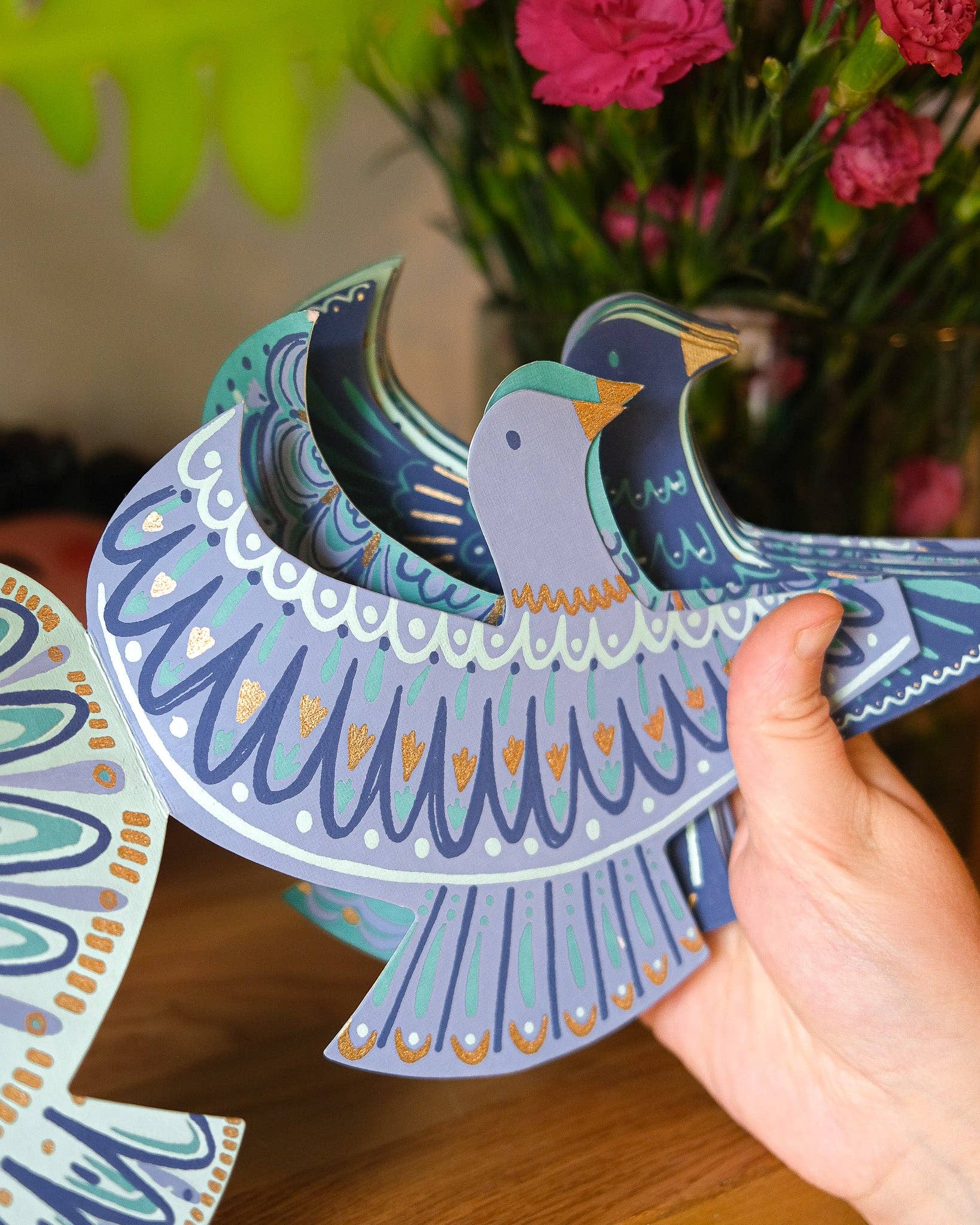 East End Press - Wholesale Bunting/Garland - UK/EU: Peace Doves Concertina Garland7