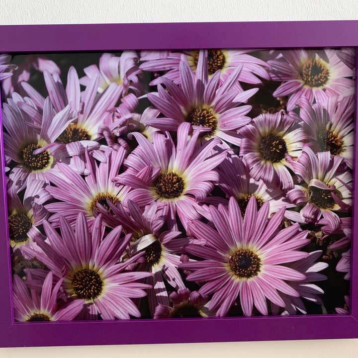 Dance Party - deep purple framed wall print for wholesale by Analogy Designs