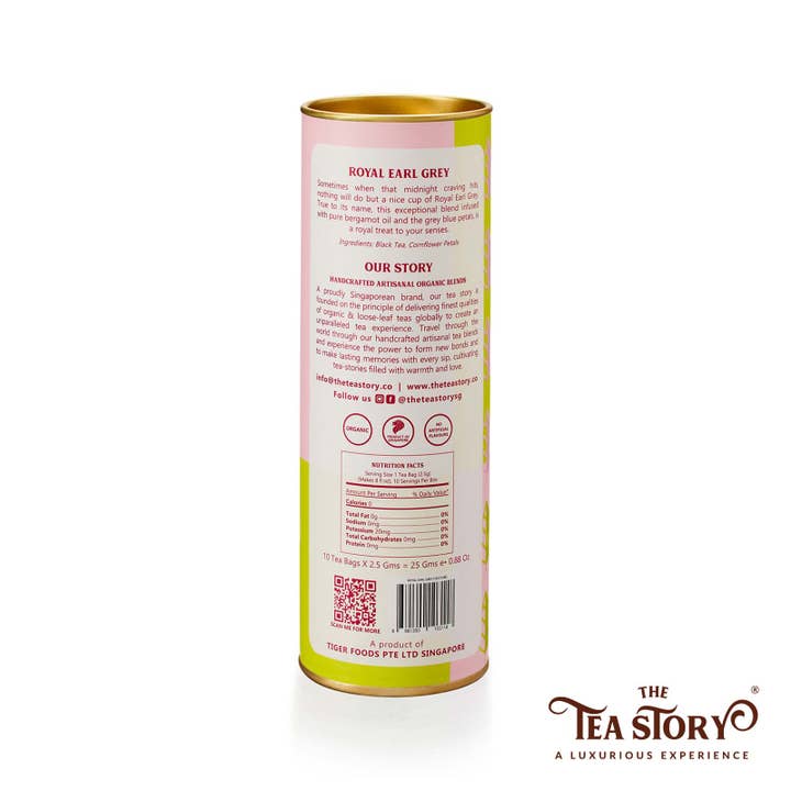 The Tea Story - Wholesale Tea Bags - Royal Earl Grey Tea Tube1