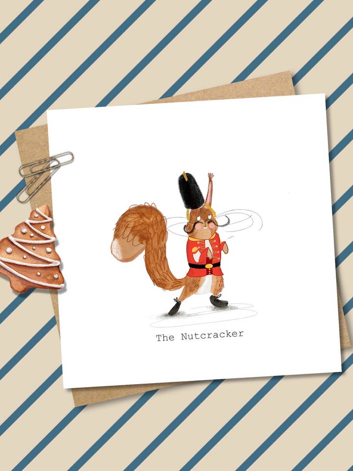 Biglietto natalizio Lo Schiaccianoci per la vendita all'ingrosso da parte di Pen and Gwyn