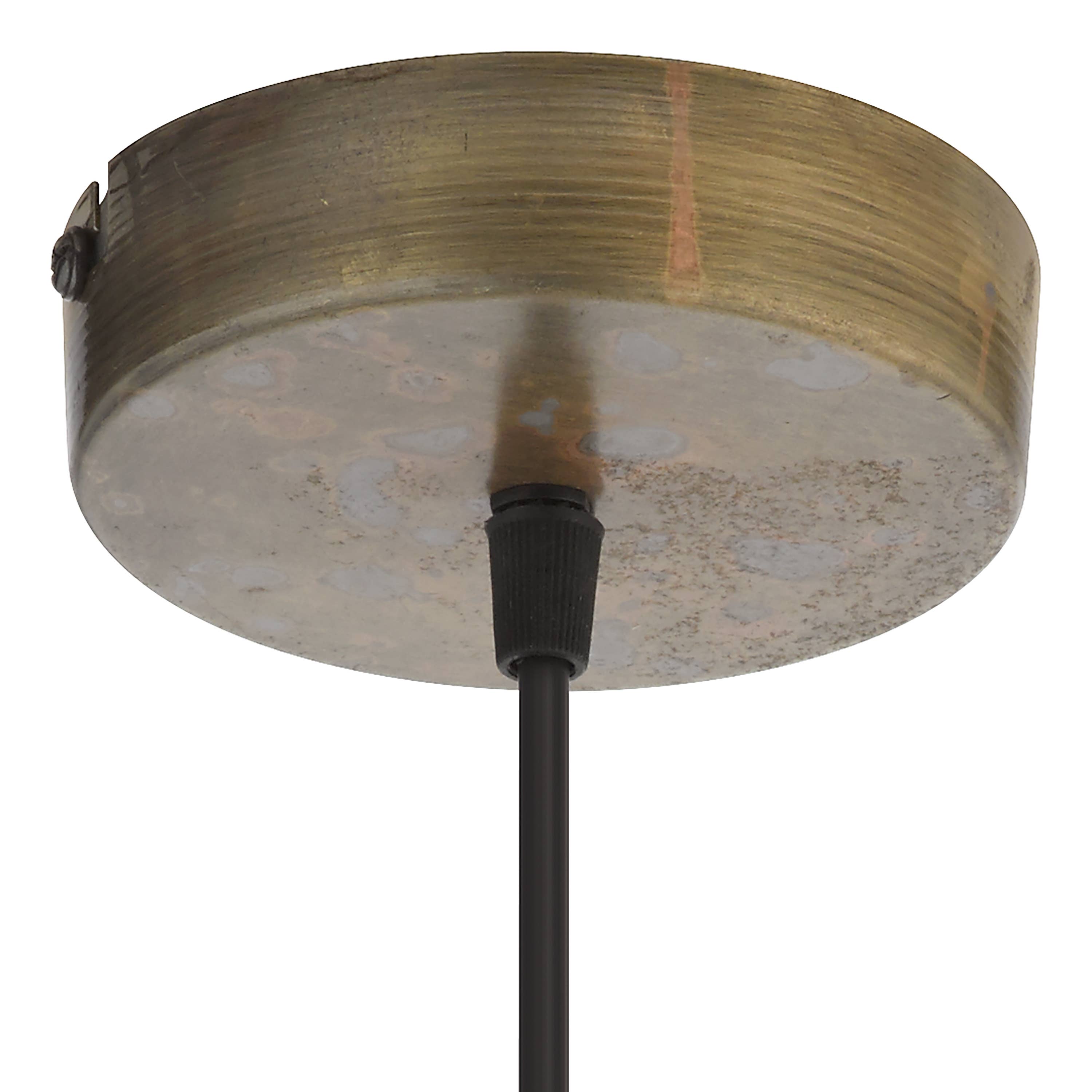 Bronze Lampe suspendue à 1 ampoule Avah Woven Modern Cage de 18,5 po de hauteur en vente sur Faire10