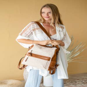 Amelia: Crochet Leather Bag by Elaine Lewis