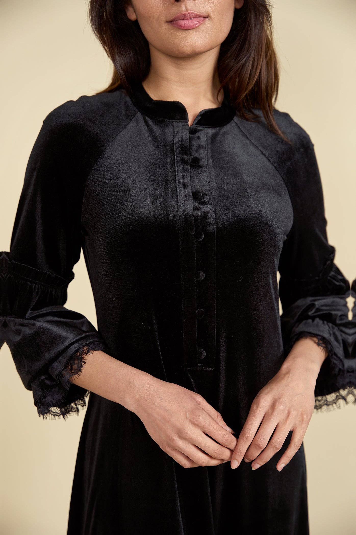 Ellwi Design - Wholesale Dress - Women's - Velour Maxi Dress2