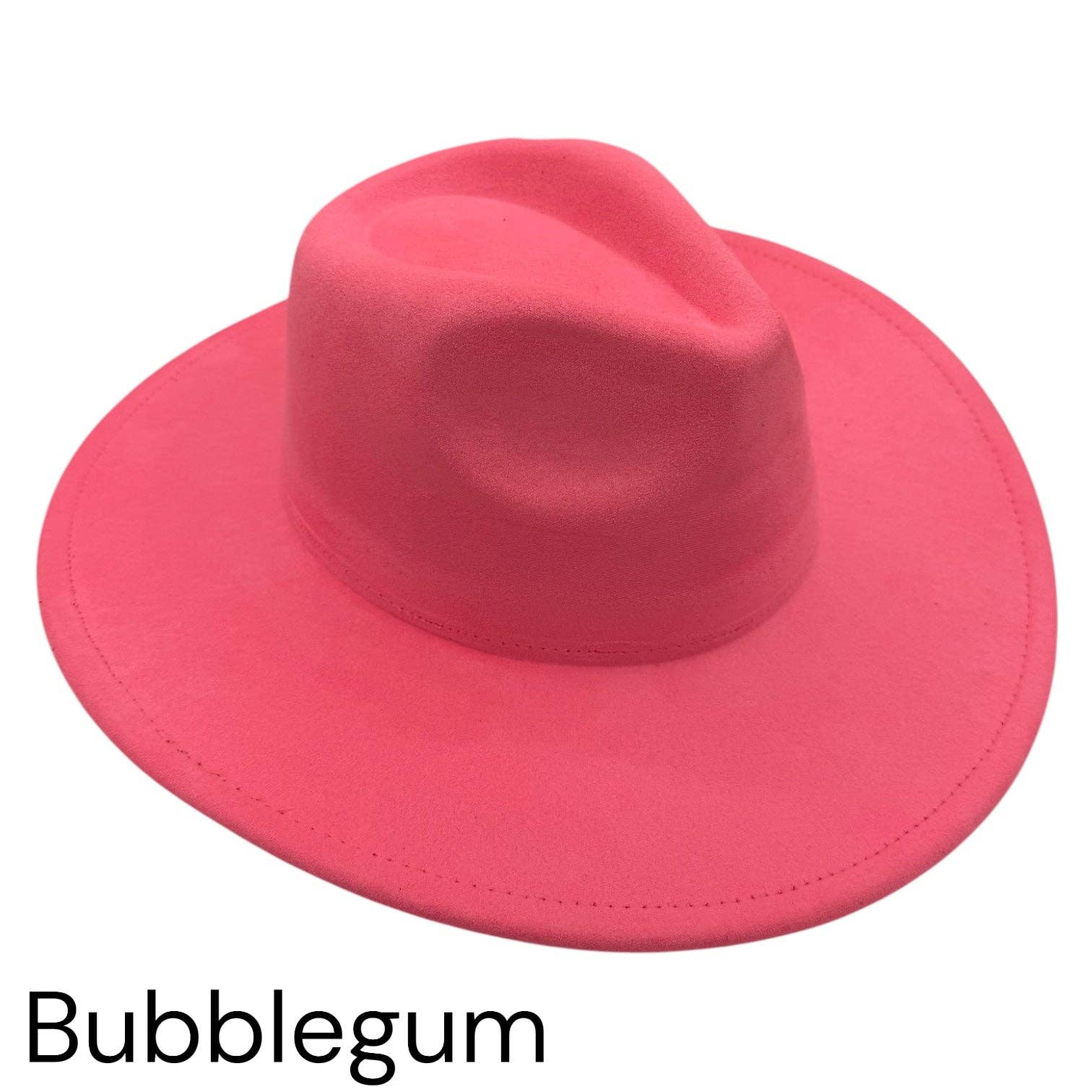 KW Laser Supplies - Wholesale Fedora - Women's - Vegan Suede Wide Brim Hats14