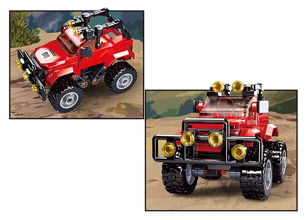 Sluban Europe BV - Wholesale Toy Car/Truck - Kids - M38-B0902//Town red off-roader4