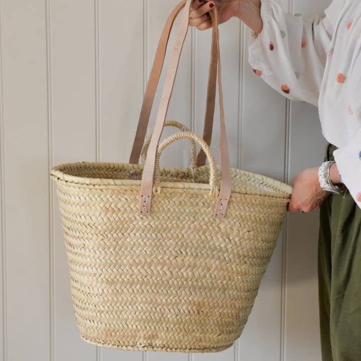 Stro Marktmand - Handgemaakte Marokkaanse Mand voor wholesale door HandHappiness