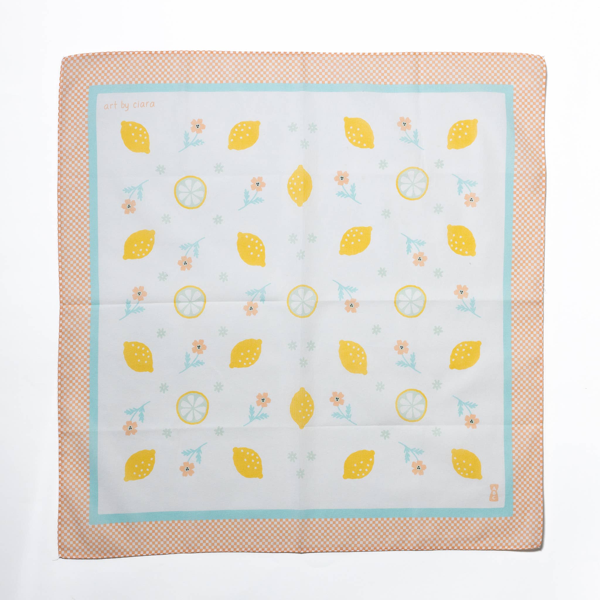 Art by Ciara - Wholesale Bandana - Women's - Lemon Bandana2