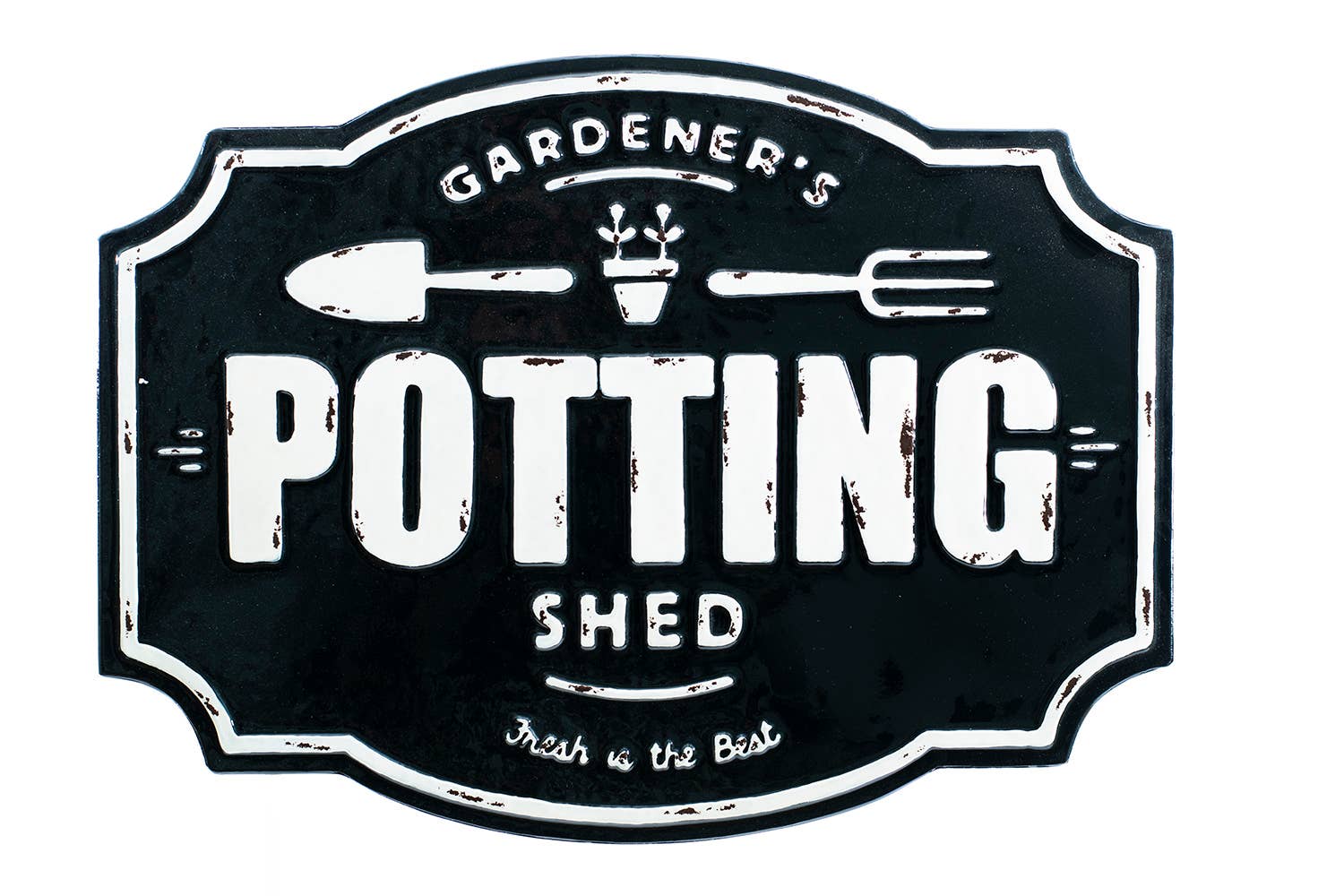 Oak Street Wholesale - Wholesale Sign - Enamel Potting Sign0