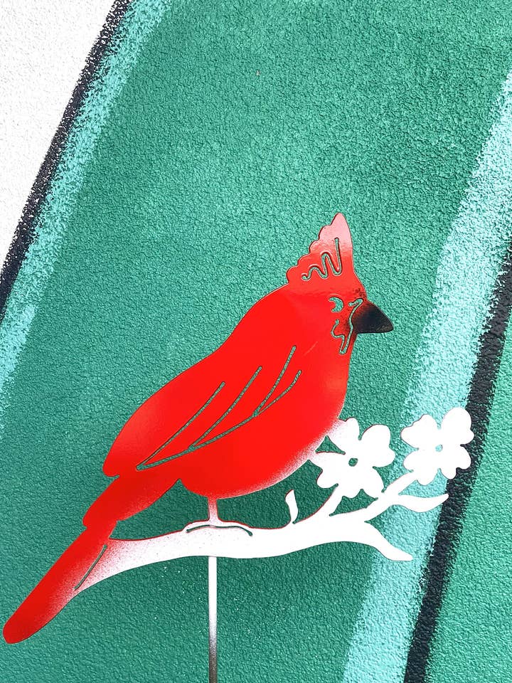 Cardinal Garden Pole for wholesale by Garden Deva Sculpture Co.