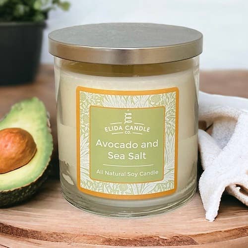 Elida Candle Company, LLC - Wholesale Jar/Filled Candle - 12 oz. Straight Sided Jar Double Wicked Soy Candle