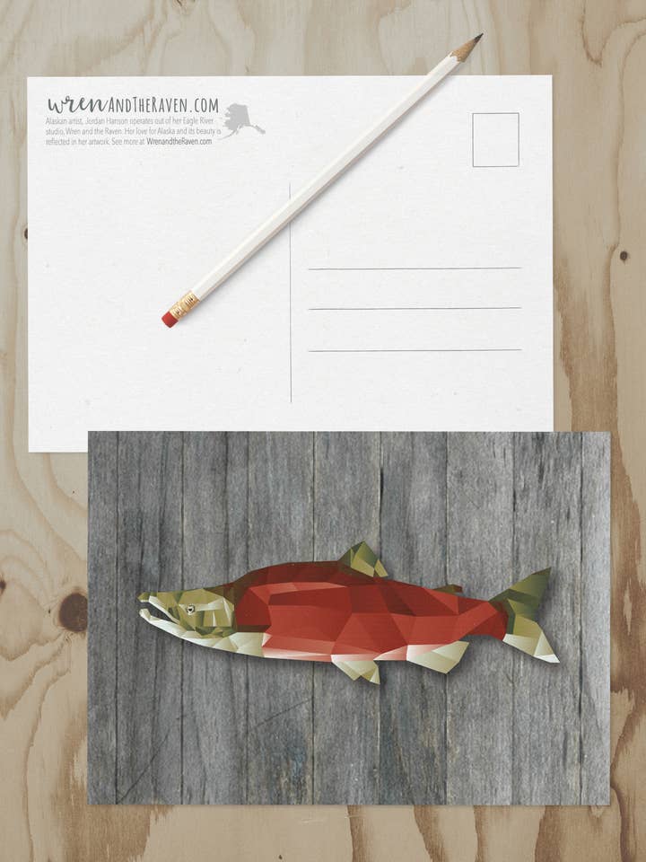 Alaska Adventure Series Postcards for wholesale by Wren and the Raven