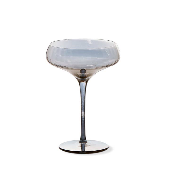 Grey Chelsea Optic Coupe Glass Smoke for wholesale on Faire