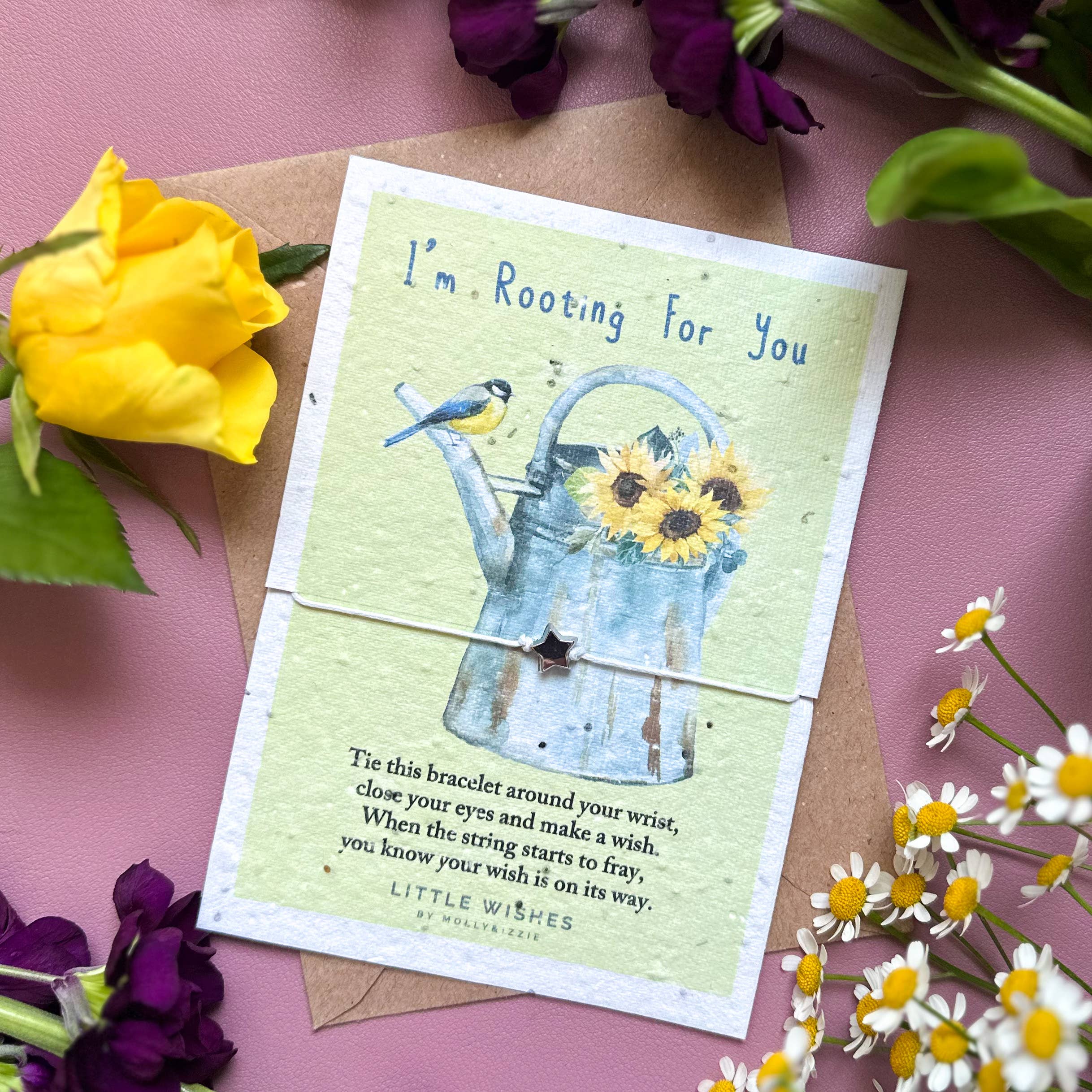 by Molly&Izzie – wholesale Charm/dangle bracelet – Plant A Wish - I'm Rooting For You0