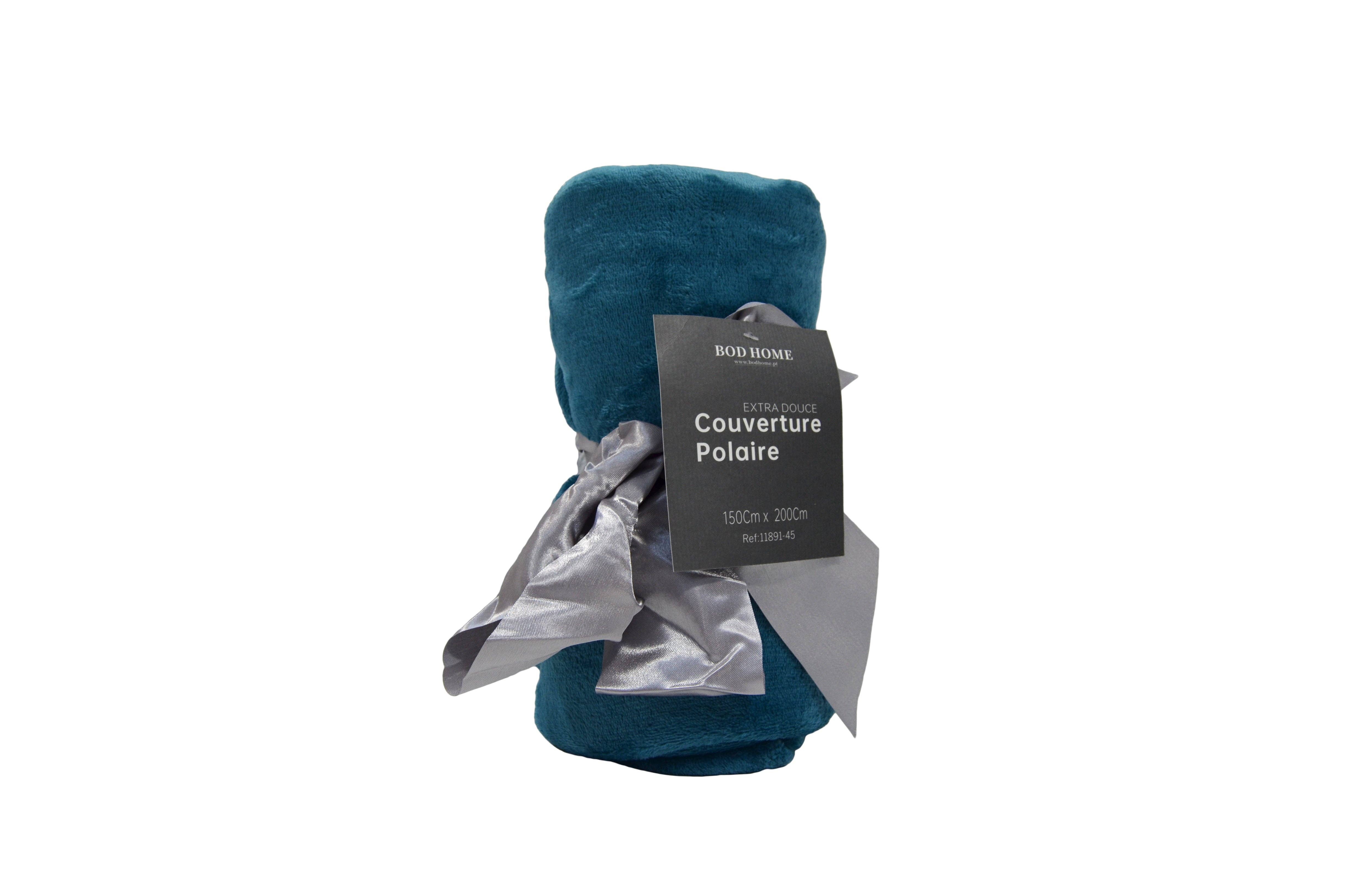 BOD HOME - Wholesale Throw Blanket - PETROL BLUE SOFT BLANKET1