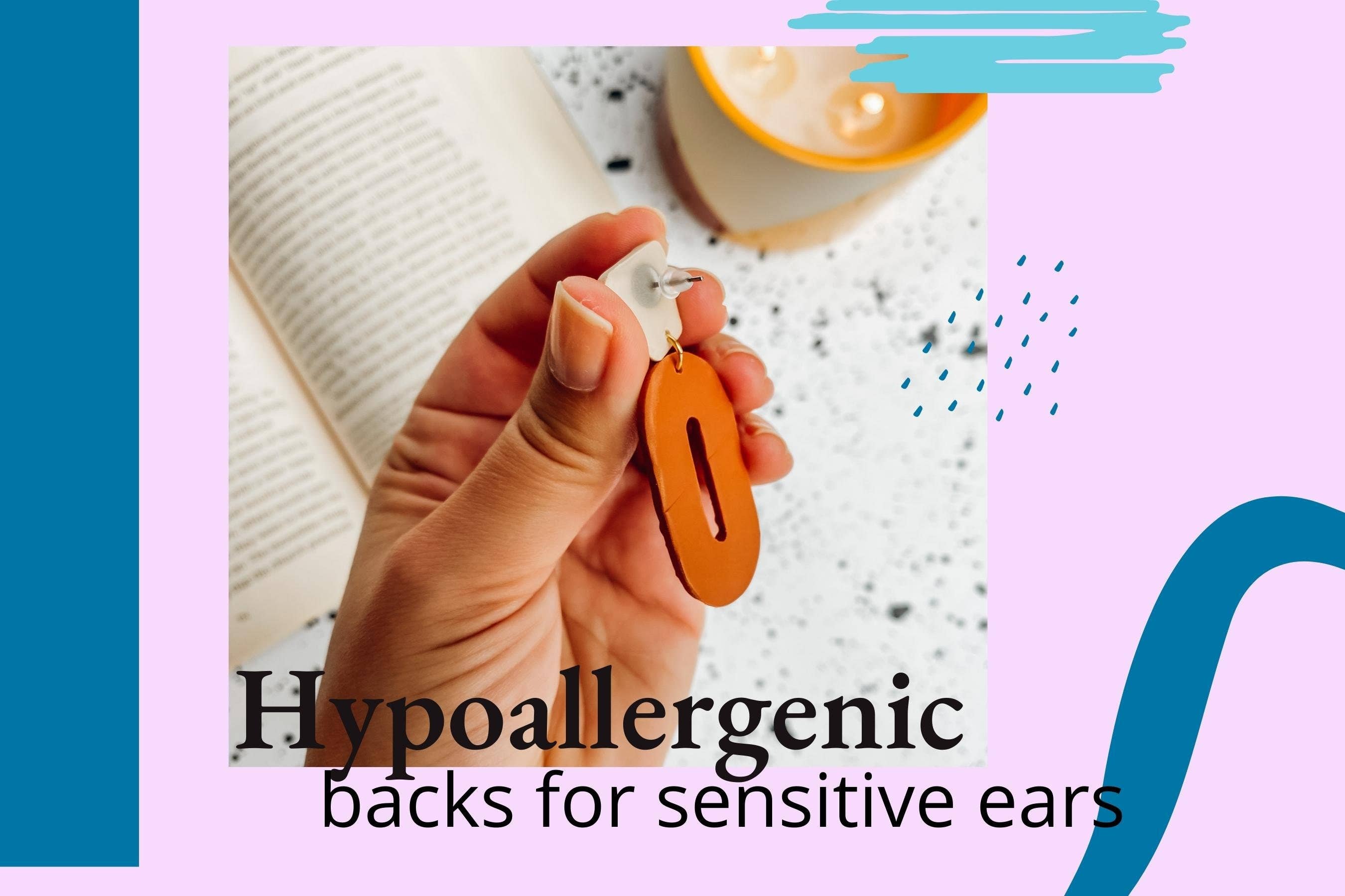 Lauren Likes Art - Wholesale Hoop Earrings - Boho Matte Hoop Earrings in Polymer Clay with 70s Nostalgia6