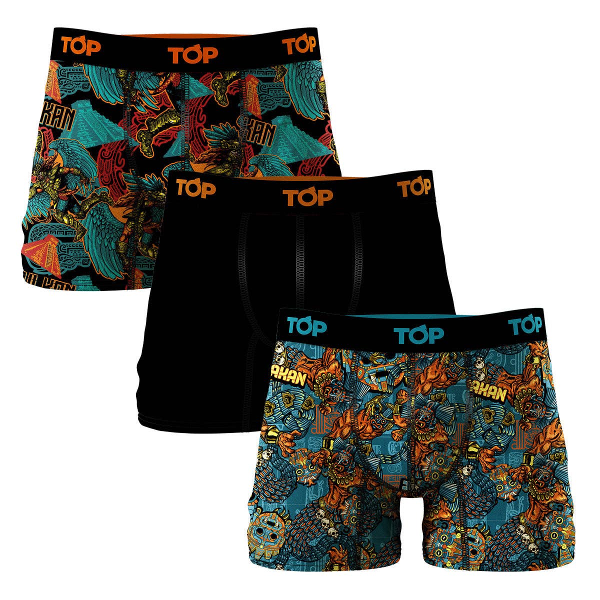 TOP - Vente Sous-vêtements – homme - Boxer en coton pour homme, lot de 3, Gods Collection13
