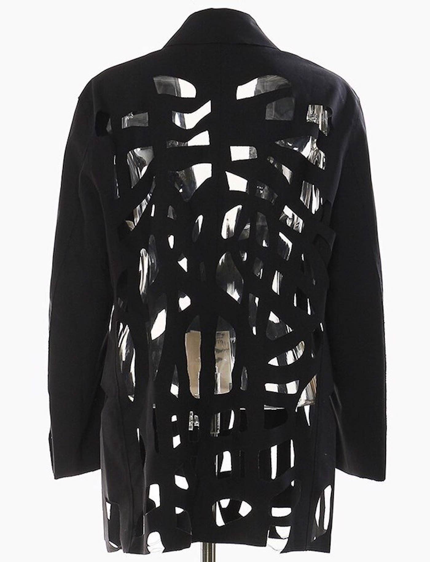 Luxe & Leather by Madonna & Co - Venta al por mayor Blazer - Mujer - Blazer elegante con puntada abierta y corte láser1