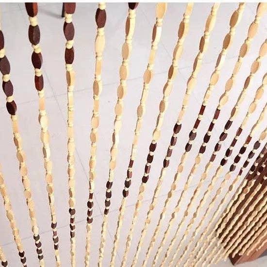 OMA - Eclectic Home - Wholesale Curtain - Beaded Curtain For Doorway Hand Crafted Bamboo Door Divider 3