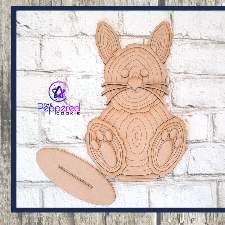 Shelf Sitter - Bunny UNFINISHED pour la vente par The Peppered Cookie