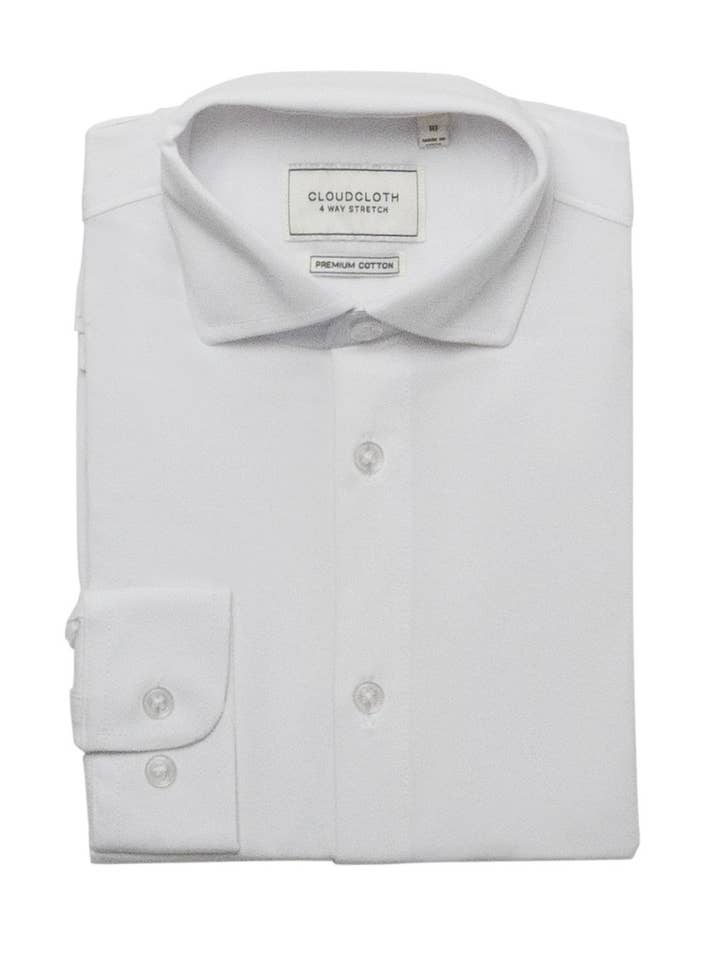 MSH9901- Men's Premium Cotton 4Way Stretch Shirt for wholesale by Isaac Mizrahi