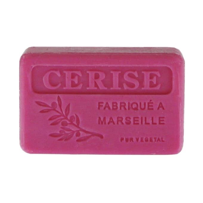 Sabonete de Marselha 125 g – Aroma de Cereja (Savon de Marseille) por atacado de FAIRSAVONT eG.