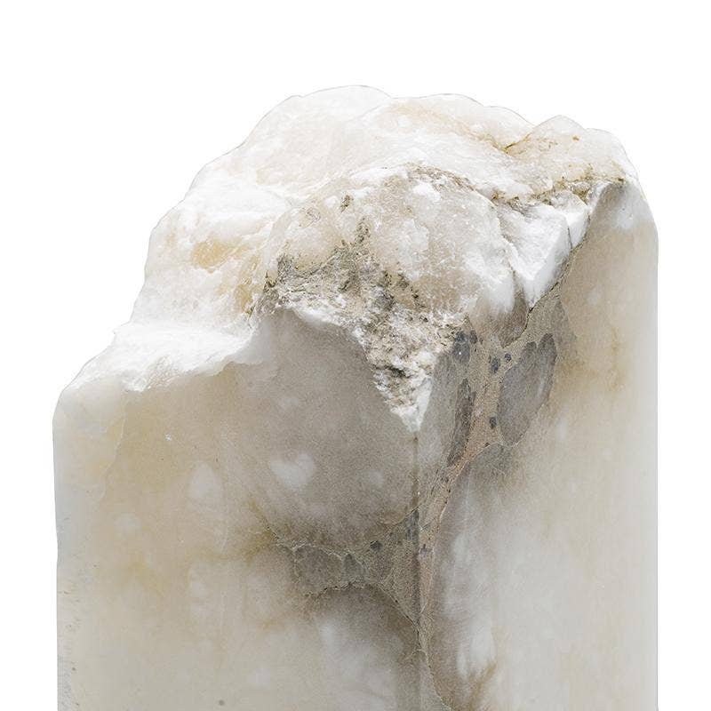 A&B Home Group Inc. - Vente Lampes d'appoint/de bureau - Éclairage décoratif en pierre 4,5x4,5x13", grand - blanc3