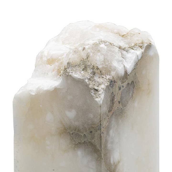 A&B Home Group Inc. – Großhandel Akzent-/Schreibtischleuchte – 4,5x4,5x13" Steindekorbeleuchtung, Groß - Weiß3