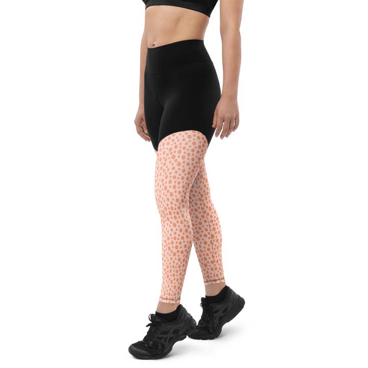 Rose Asiatic Cheetah - Sportleggings för wholesale av GymLeggs
