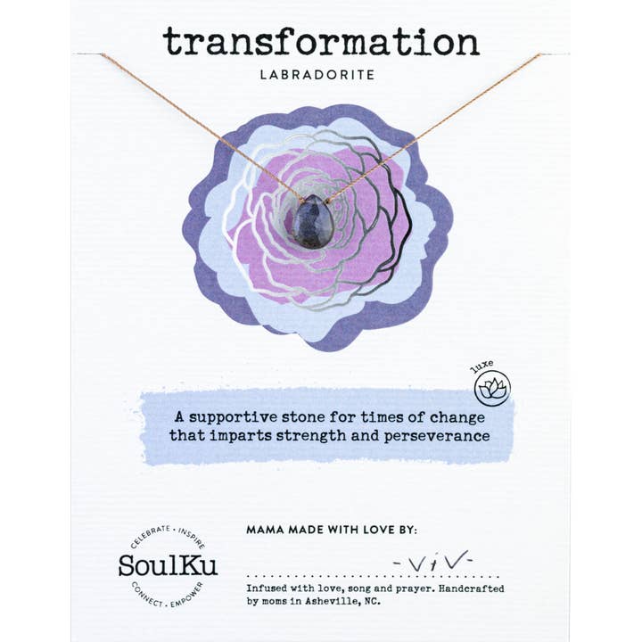 SoulKu - Wholesale Pendant/Charm Necklace - Labradorite Luxe Necklace for Transformation