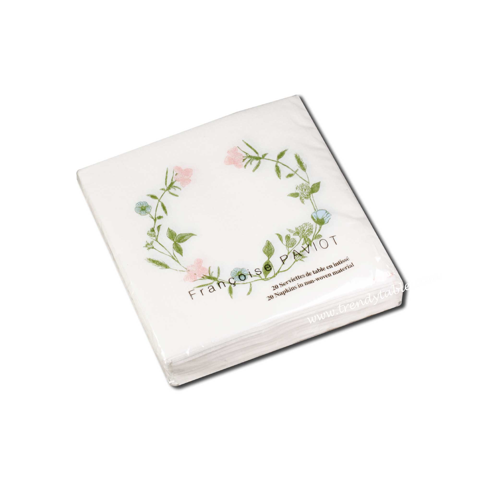 Trendy Table - Vente Serviettes jetables - Serviette à cocktail Fleurs de Pres2