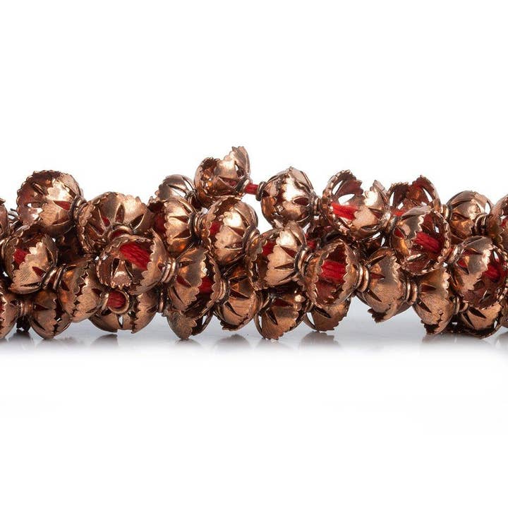 Kupferperlenkappen 8 Zoll 38 Stück für den Großhandel von The Bead Traders