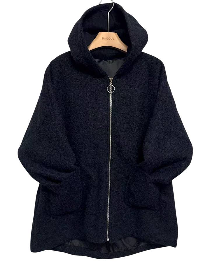 ORNELLA PARIS - Wholesale Jacket - Women's - Hooded zip-up jacket6