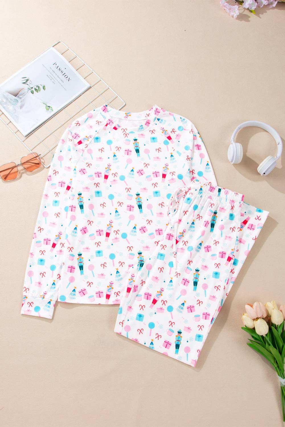 Bianco Set Maglia e Pantaloni Schiaccianoci di Natale in vendita all'ingrosso su Faire5