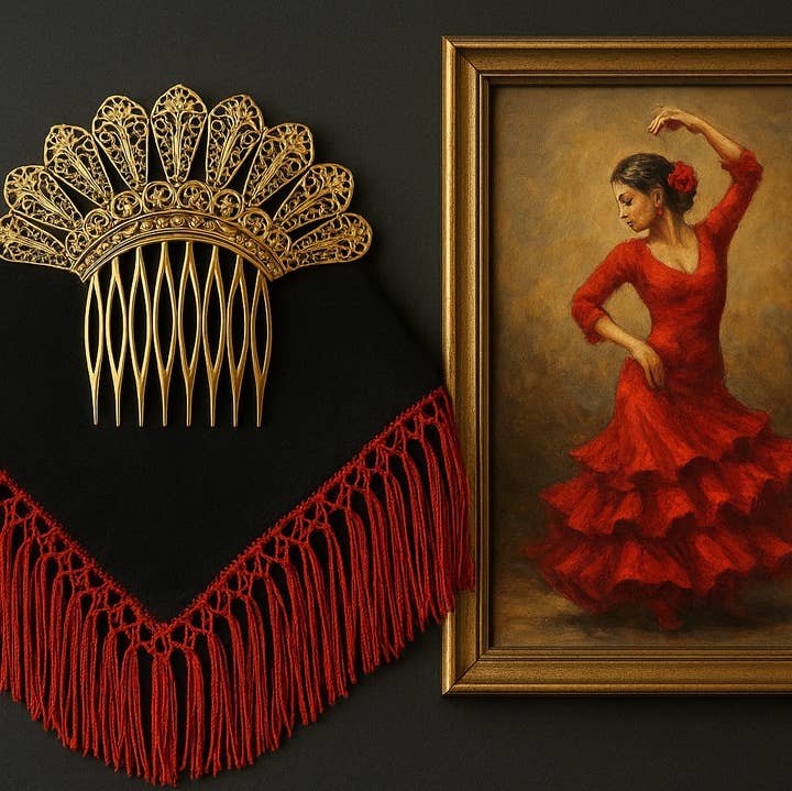 Wild & Free - Wholesale Hair Pin - Hermosa peineta de estilo flamenco sevillano