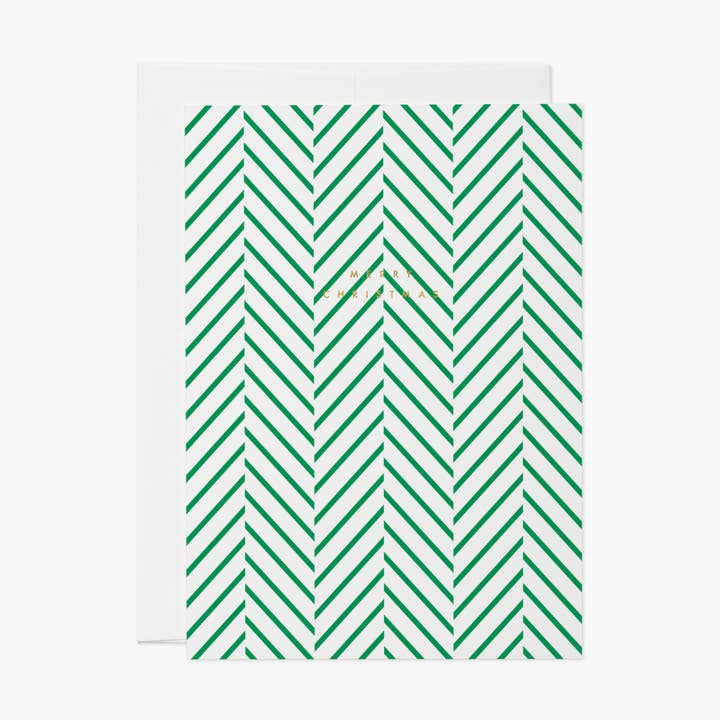 pinstripes – classic christmas card, holiday, season for wholesale by thie studios