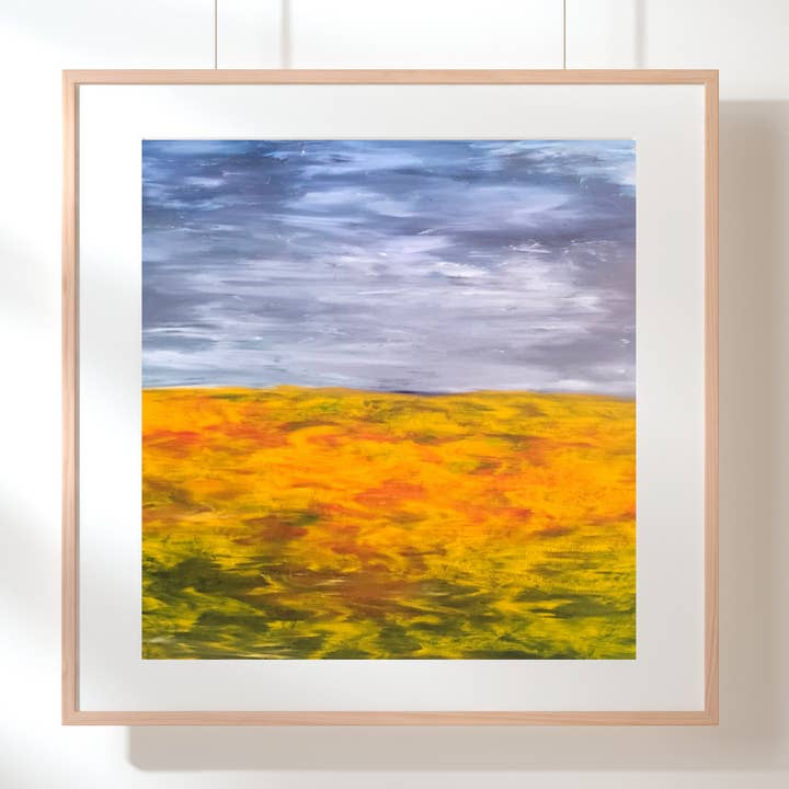 Abstrakt maleri Kunsttryk „Sparks Joy“ for engroshandel hos Sue Vittner Art